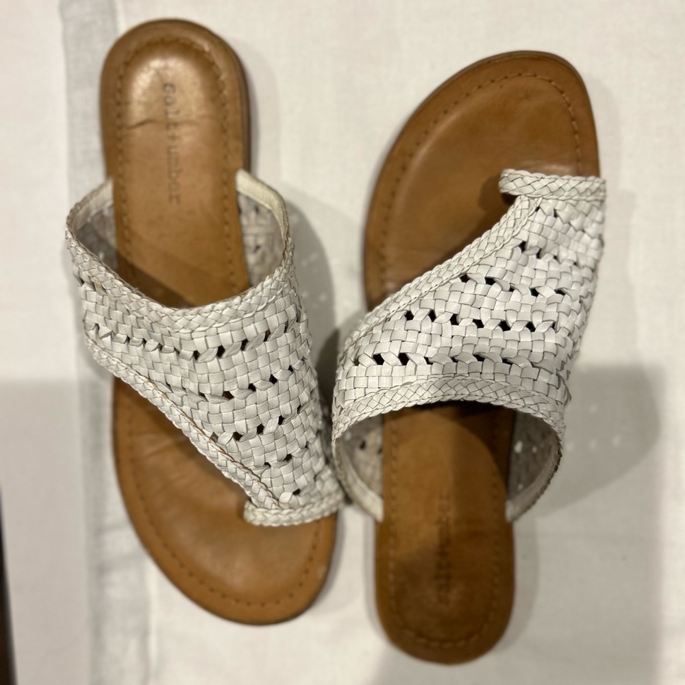 Salt + Umber leather sandals